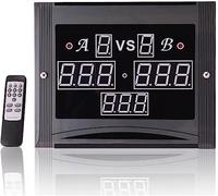 JXYQ Snooker & Billiard Pool Table Scoreboard, Multifunctional Led Digital Electronic Scoreboard 0-199 Scores, Indoor Counting Score with Remote Control