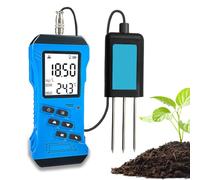 JXYQ Soil Tester, Digital NPK pH Moisture Temperature EC Conductivity Meter | Soil Analyzer for Garden and Farm Use