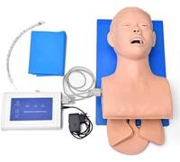 JXYQ Teaching Model,Oral Nasal Intubation Manikin Adult Intubation Manikin Teaching Model Electronic Airway Management Trainer