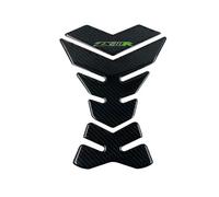 JXZQQBMD 3D Carbon-Look Motorcycle Fuel Gas Oil Cap Tank Pad Tankpad Fish Bone Stickers Protector Sticker for Kawasaki Ninja ZX-10R ZX10R