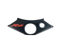 JXZQQBMD Motorcycle Carbon Fiber Steering Bracket Cover Oil Tank Protect Plate Decal Sticker For Yamaha R6S 1998-2006 2004 2005 2006 R6 S