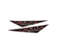 JXZQQBMD Pair CBR HRC Logo Motorcycle Chrome Raised Tank Pad Stickers Decals Emblem for Honda CBR 250RR 300R 400R 500R 600RR 650F 1000RR