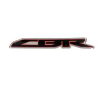JXZQQBMD Pair CBR HRC Logo Motorcycle Chrome Raised Tank Pad Stickers Decals Emblem for Honda CBR 250RR 300R 400R 500R 600RR 650F 1000RR