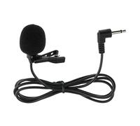 JY-515 Clip-on Microphone with 3.5mm Jack, Uni-Directional Lavalier Mic for Vocal Speech Dance Sport, 360 Rotating Arm, Hands-Free Recording
