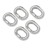 JY-MARINE Chain Link Stainless Steel 316 Chain Connecting Link Marine Grade Connector (6mm,5 Pieces)