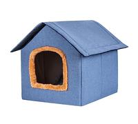 JYARZ Cat Bed Kitten Bed Cat Beds For Indoor Weatherproof Shelter Warm & Comfortable Safe Pet House And Pet Cushion Cave(A,43 * 36 * 40cm)