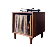 JYARZ Elegant Vinyl Record Storage Vinyl Record Holder Rack Wood Record Rack Organizer DVD Display Shelf For Movie Cases Vinyl Holder For Albums(Bruin)