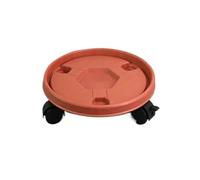JYARZ Plant Trolley Plant Caddy Plant Cart Movable Flower Pot Bottom Tray Seat With Wheels For Indoor And Outdoor Use Plant Stand With Wheels(Rosso,30cm)