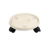 JYARZ Plant Trolley Plant Caddy Plant Cart Movable Flower Pot Bottom Tray Seat With Wheels For Indoor And Outdoor Use Plant Stand With Wheels(White,36cm)