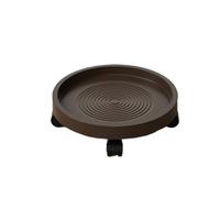 JYARZ Plant Trolley Plant Caddy Plant Cart Rolling Plant Stand With Wheels Cart For Indoor Flower Pot Tray Plant Stand With Wheels(Bruin,28cm)