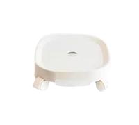 JYARZ Plant Trolley Plant Caddy Plant Cart With Rollers Round Plastic And Water Collection Box For Indoor And Outdoor Use Plant Stand With Wheels(White,27cm)