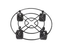 JYARZ Plant Trolley Plant Caddy Thickened Iron Round Mobile Flower Stand Flower Pot Base With Universal Brake Pulley Plant Stand With Wheels(Black,30cm)