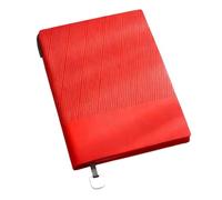 JYARZ Writing Notebook Notepad A5 Thick Notebook Meeting Minutes Book With Pen Holder On The Spine Work Journal(Rosso)