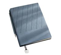 JYARZ Writing Notebook Notepad A5 Thick Notebook Meeting Minutes Book With Pen Holder On The Spine Work Journal(Blue)