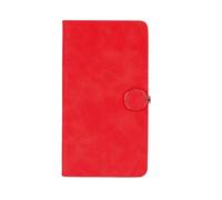 JYARZ Writing Notebook Notepad A6 Size Notebook With Round Magnetic Clasp Travel Diary Work Journal(Rosso)