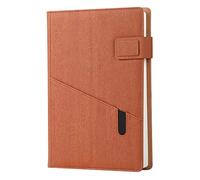 JYARZ Writing Notebook Notepad Journal Multifunction A5 Note Book Imitation Leather Business Diary Memos Office School Stationery Work Journal(D)