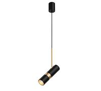 JYBNBBE 12W Led Light Spotlight, up and Down 90° Adjustable Lighting Angle Drop Lights, Aluminumy Ceiling Hanging Lamp, Modern Simple Black Veneer Suspension Lamps/White Light,Neutral Light