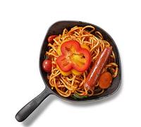 JYBNBBE Cast Iron Round Skillet/Frying Pan for Indoor and Outdoor cookware no Coated, One Piece,for Induction and Gas,Black Frying Pan
