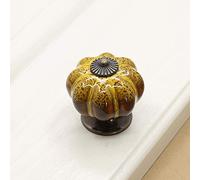 JYBNBBE Ceramic Knobs Ceramic Knobs Simple Set of 10 Ceramic Door Knobs Vintage Chic Cupboard Drawer Pull Handles Knobs,Yellow