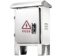 JYBNBBE Floor Mounted Electric Junction Box, Outdoor Weatherproof Stainless Steel Electrical Project Boxes Enclosure Case, Electric Meter Box,WiFi Control Box With Mounting Plat,300 * 250 * 150/100MM