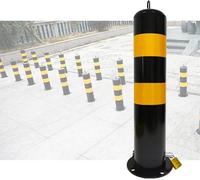 JYBNBBE Metal Security Posts for Driveways Durable Traffic Delineator Post Bollards Street for Home Garage Street Decor or Traffic Sensitive Area,1 Pack-55cm/21.6in