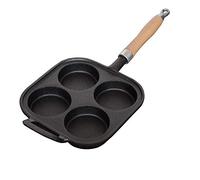 JYBNBBE Omelette Egg Burger Cup Cast Iron Fried Egg Pan Pancake Pan Burger Omelet Cooker Griddle Non-Stick Frying Pan Induction Compatible Frying Pan
