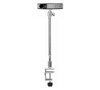 JYBNBBE Projector Stand Projector Mounting Bracket Gooseneck Projector Stand Carbon Steel Bedside Desktop Projector Stand 360 Degree Flexible Adjustment Aluminum Alloy Clip Proje,Small