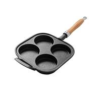 JYBNBBE Skillet Saucepan Cast Iron 20x20cm Frying Pan with 4 Dimples and Handle, Non-Stick Egg Burger Pans Induction Pot Pancake Pan Frying Pan