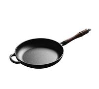 JYBNBBE Skillet Saucepan Induction Pot 26cm Round Deep Crepes Skillet, Heavy Duty Cast Iron Frying Pan with Removable Handle Healthy Cooking Frying Pan