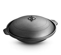 JYBNBBE Soup Pot stew Casserole cast Iron uncoated Non-Stick Iron Old-Fashioned Thick Multi-Purpose Mother's Day Pot Noodle pan Home Pot Perfect for Breakfast Frying Pan