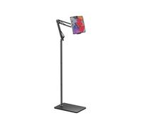 JYBNBBE Tablet Floor Stand, Adjustable Universal 360-degree Rotatable Metal Tablet Holder, Suitable For Living Room, Bedroom, Study Room, Universal Clip For Mobile Phones And Tab,H140CM