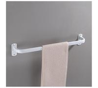 JYBNBBE Wall-Mounted Stainless Steel Towel Rack - Rustproof, Dust-Free, High-Temperature Resistant, Design for Kitchen & Bathroom - Heavy-Duty Towel Holder with Easy Installation,White-3x3.1x15.7in