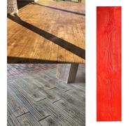 JYBNBBE Wood Grain Concrete Stamps Mats, Realistic Hardwood Texturing Slabs Concrete Form, Polyurethane Cement Stamp for Outdoor Deck Patio Floors (6 Pcs)