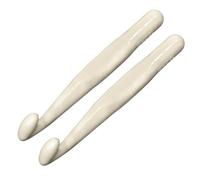JYC CREATIVE 2 x Plastic Crochet Needles, Measure 16 mm x 14 cm, Ergonomic Soft, for Crafts, Knitting Scarves, Hats, Amigurumis, DIY, Ideal for Any Type of Pattern and Yarn (2 Pcs, 16 mm)