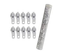 JYC CREATIVE 3# 101 Automatic Nylon Zipper Cursor, Metal, 130/tube, 13 Colors