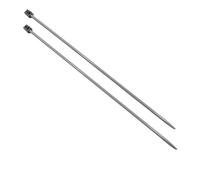 JYC CREATIVE Pair of Knitting Needles 5mm x 35cm, Long Needles with Ergonomic Grip Grip Handle, Ideal for Knitting Projects, Suitable for Beginners and Experts (1 Pair, 5mm x 35cm)