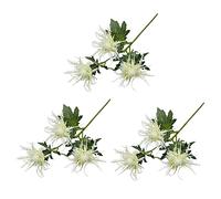JYCAR 3 PCS Artificial Thistle Flowers, Faux Plants Simulation Flowers, Long Stems Faux Thistles Bunch, for Wedding Bouquet Centerpiece Home Decor (26.4 Inch)