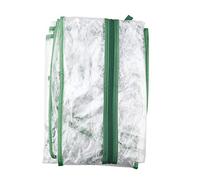 JYCAR 5-Tier Greenhouse Replacement Cover, Clear PVC Garden Replacement Cover with Roll-Up Zipper Door Transparent Rain-proof Sunshine Room for Outdoor and Indoor