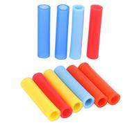 JYCCH 10pcs Colors Reusable Silicone Straws Tips Covers for 0.24inch 6mm Stainless Steel Drinking Straw