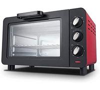 JYCCH Mini Oven, Electric, Black, 15L, Timer, Touch Control, Small, Red