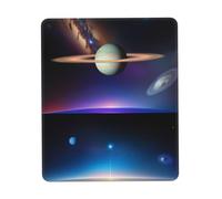 Jyckat Mouse Pad with Non-Slip Rubber Base, Cosmic Saturn, Mouse Pads for Computers, Laptop, Gaming, Office & Home - 8.3 x 10.3 in