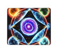 Jyckat Mouse Pad with Non-Slip Rubber Base, Cosmic Stars, Mouse Pads for Computers, Laptop, Gaming, Office & Home - 7 x 8.6 in