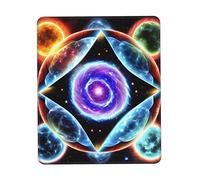 Jyckat Mouse Pad with Non-Slip Rubber Base, Cosmic Stars, Mouse Pads for Computers, Laptop, Gaming, Office & Home - 8.3 x 10.3 in