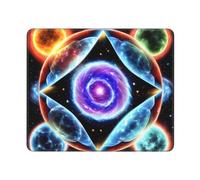 Jyckat Mouse Pad with Non-Slip Rubber Base, Cosmic Stars, Mouse Pads for Computers, Laptop, Gaming, Office & Home - 10 x 12 in
