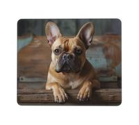 Jyckat Mouse Pad with Non-Slip Rubber Base, French Bulldog, Mouse Pads for Computers, Laptop, Gaming, Office & Home - 10 x 12 inch