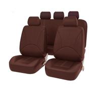 JYCNVKTP Car Seat Cover Sets For Toyota For Avalon For Avensis For Allion For Auris Hybrid For Crown For Rav4 For Alphard Custom Car Cushion Waterproof Seat Covers Set(5Seats-Coffee)