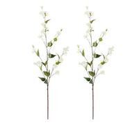 JYCRA 2Pcs Artificial Snow Willows Branche Faux Plant Leaves Bunches Silk Blossom Flower Stems Arrangement for Wedding Home Office Party Decoration(#3)