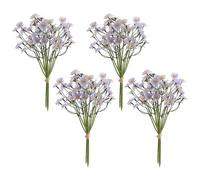 JYCRA 4 Pcs Small Daisy Artificial Flowers,Mini Daises Flowers,Faux Chamomile Silk Flowers,Faux Silk Tiny Daisy Flowers for Home Garden Vase Decor (F)