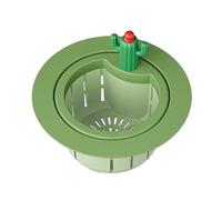 JYCRA Cactus Kitchen Sink Drain Strainer,Cute Cactus Kitchen Sink Drain Basket, Multi Functional Cactus Sink Draining Basket for Kitchen Sinks (A)