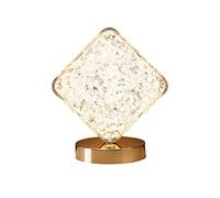 JYCRA LED Square Tabletop Lamp,Rechargeable LED Table Lamp with Touch Sensor Dimmable Bedside Lamp for Home Bar Party